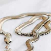 Herringbone gróf - hálsmen