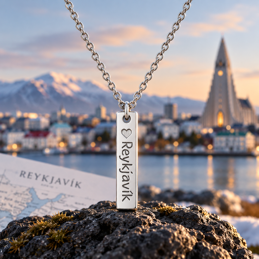 Reykjavík Hálsmen Gull